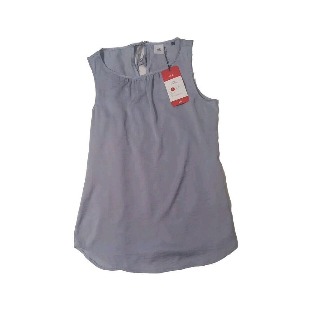 Cabi Mist Top sz S‎ New Silver Lake sleeveless dress tank Top tie back 5363 $79